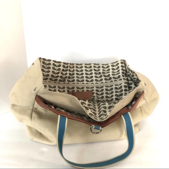 Orla Kiely Handbags - HP#195🎉🎉🎉Orla Kiely Perforated Leather Tote Bag